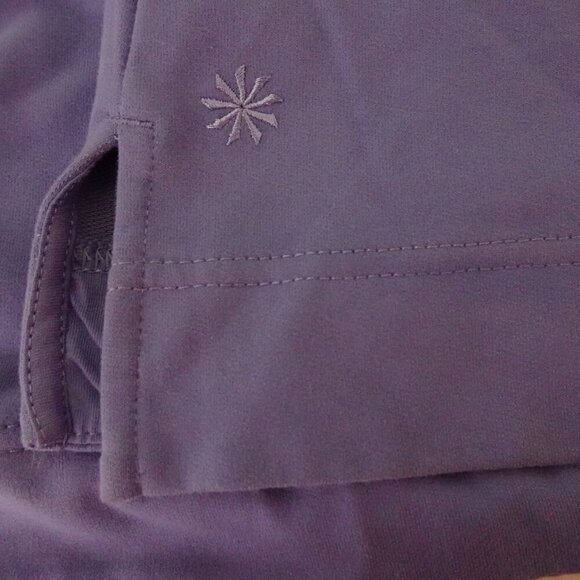 Athleta Retroterry Polo Sweatshirt Women's Size L Adonis Purple NWOT - Picture 7 of 7